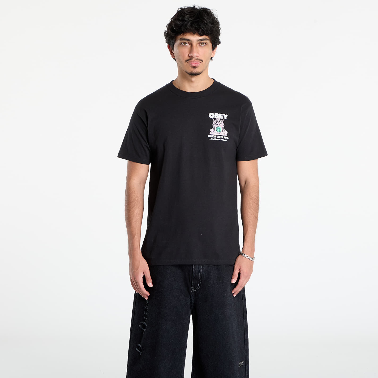 Tričko OBEY Love & Unity Now T-Shirt Black L