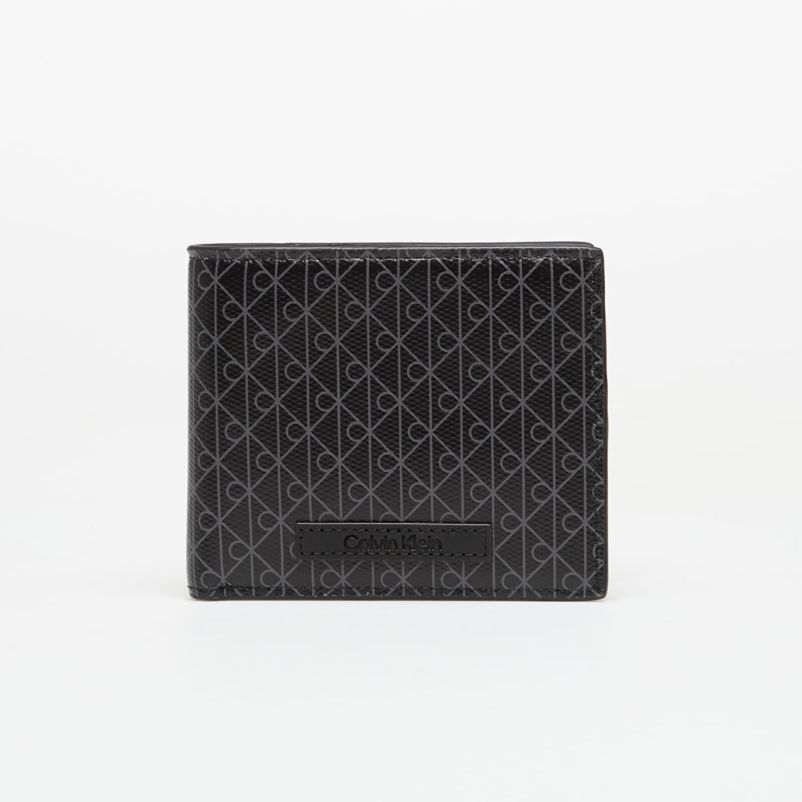 Calvin Klein Emblem Aop Coated Ew Billfold Wallet Black Universal