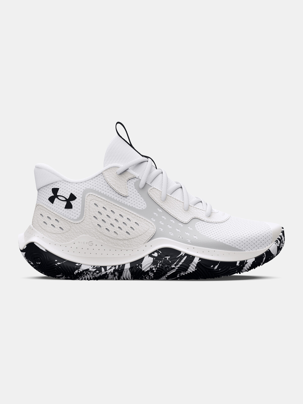 Biele kožené športové tenisky Under Armour UA JET '23 Unisex