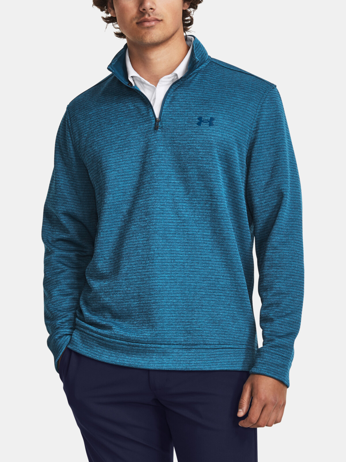 Modrá športová mikina Under Armour UA Storm SweaterFleece QZ