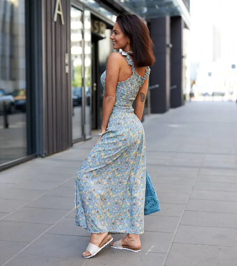 Gemre Zelená súprava s topom a sukňou Febo