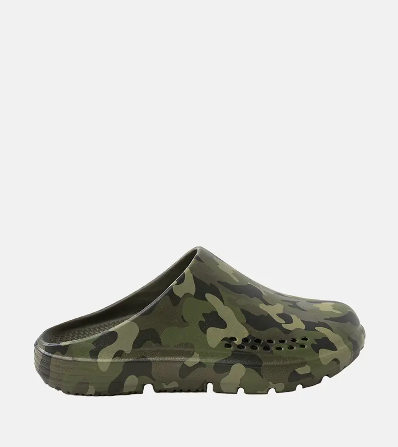 Gemre Zelené pánske šľapky uzavreté Arnos