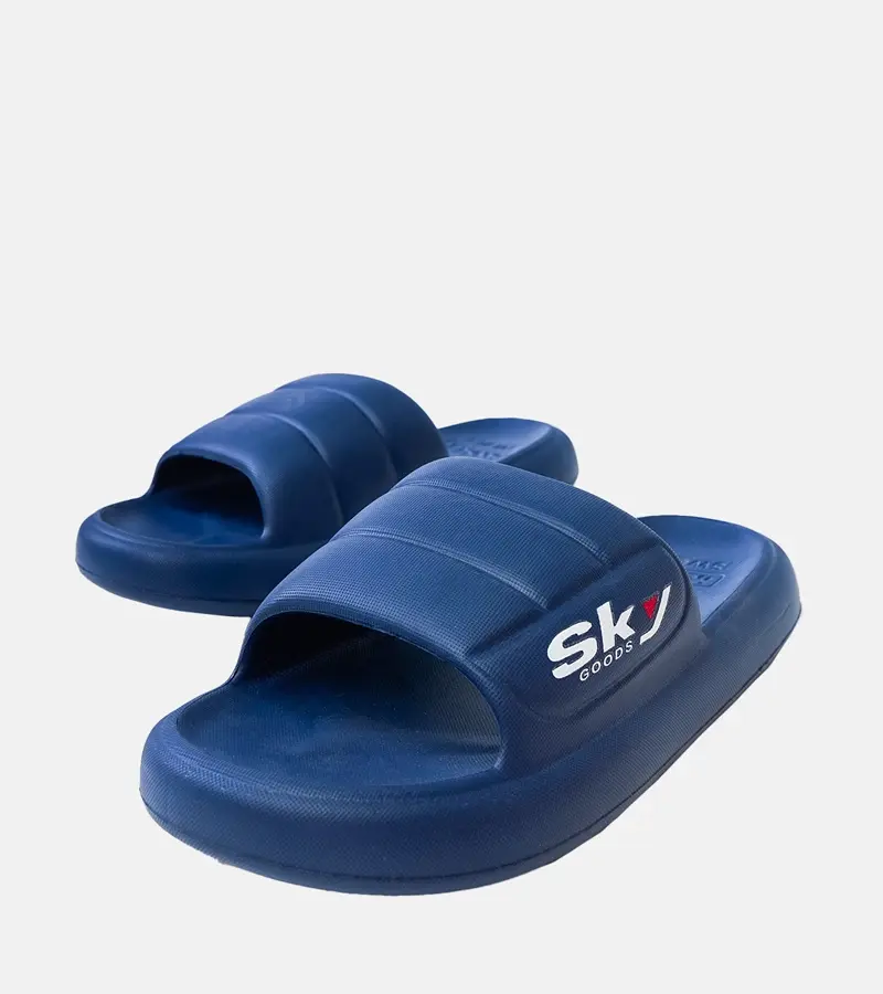 Gemre Tmavomodré pánske gumené šľapky Torwald