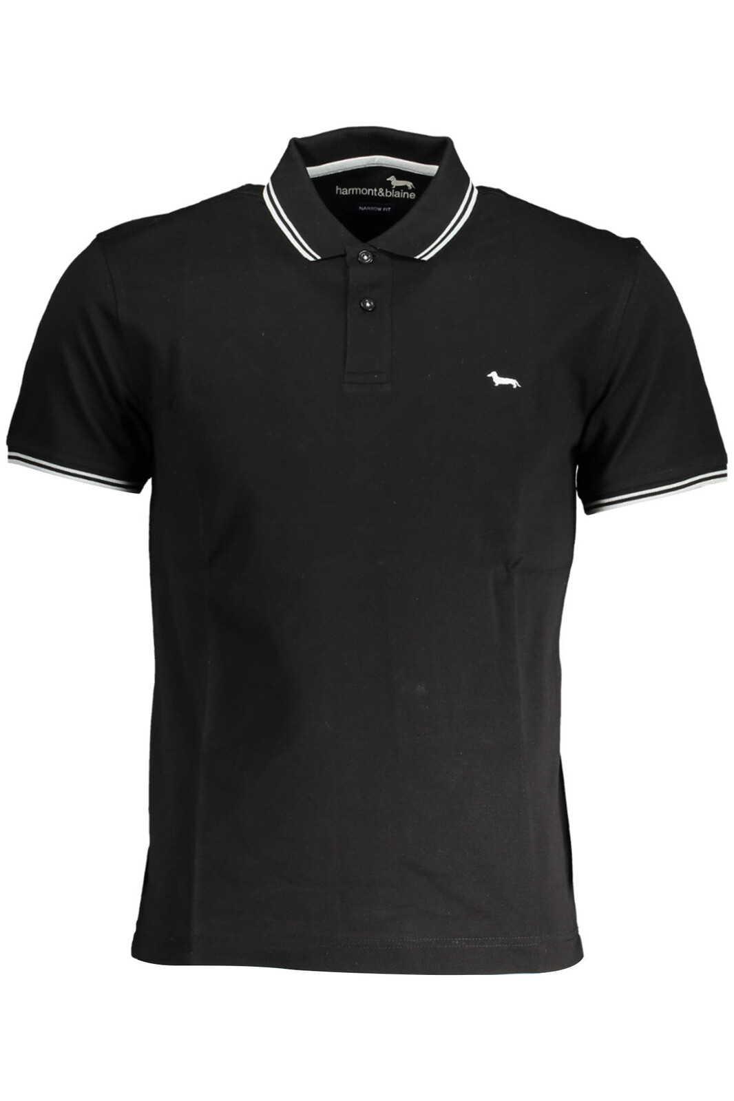 HARMONT & BLAINE POLO SHORT SLEEVE MAN BLACK