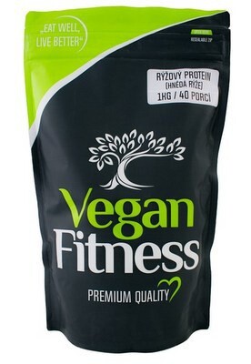 Vegan fitness rýžový protein (hnědá ryža) 1000 g výpredaj (pošk. obal)