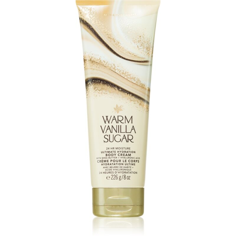 Bath & Body Works Warm Vanilla Sugar telový krém 226 g