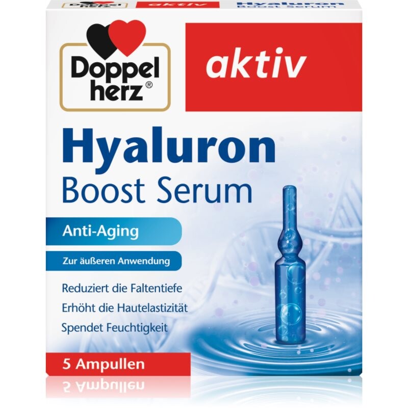 Doppelherz Hyaluron Anti-Aging posilujúce sérum s omladzujúcim účinkom 5 ks
