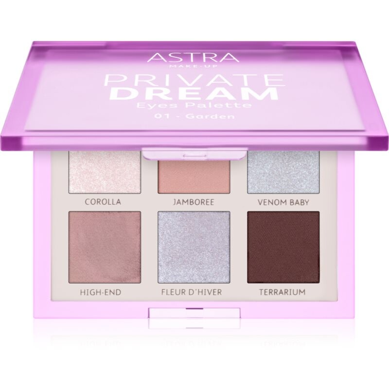Astra Make-up Private Dream Palette paletka očných tieňov odtieň 01 - Garden 1 ks
