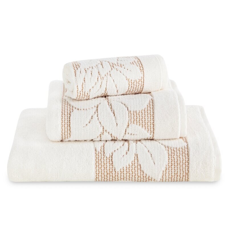 ArtFir Osuška ROSE 01 | krémová 70 x 140 cm