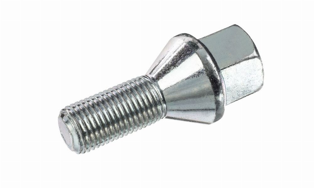 M12x1.25 bolt, 26 mm thread, tapered, wrench size: 17