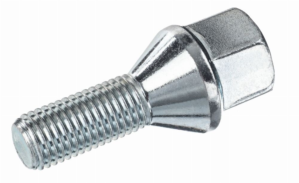 M12x1.5 bolt, 26 mm thread, tapered, wrench size: 19