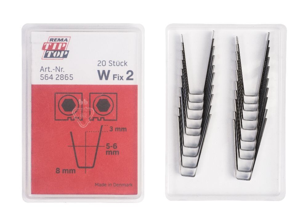W Fix 2 blade, 5-6 mm, for Rubber Cut tyre cutting machine, 20 pcs.