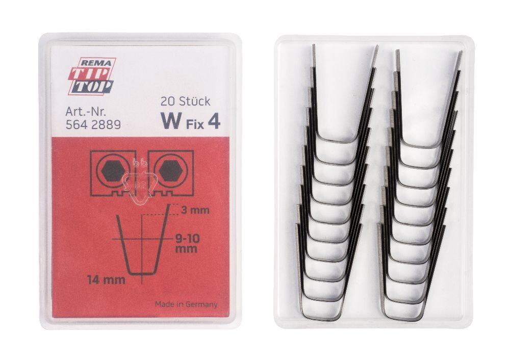 W Fix 4 blade, 9-10 mm, for Rubber Cut tyre cutting machine, 20 pcs.