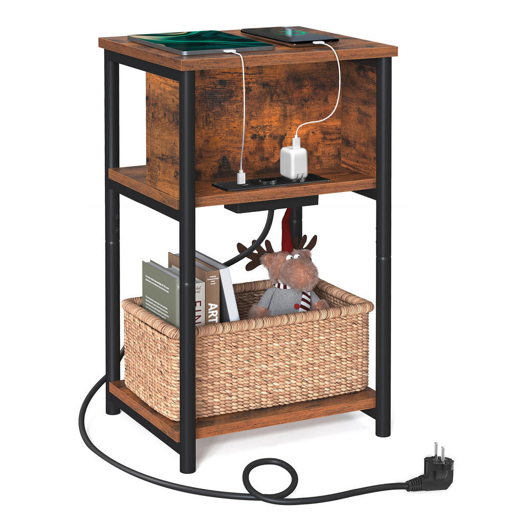 MID.YOU PRÍRUČNÝ STOLÍK, hnedá, čierna