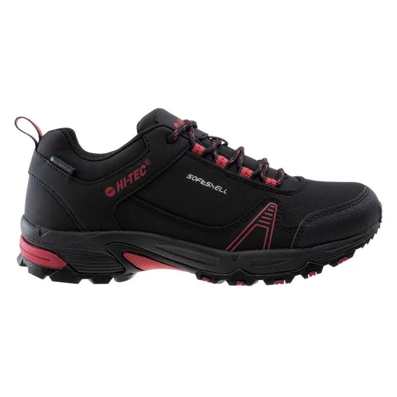 Dámske topánky Hapiter Low Wp Wos W 92800346897 Black with red - Hi-Tec 37 černá s červenou