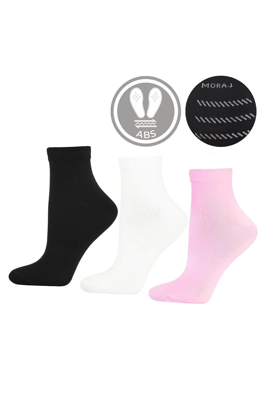 Dámske ponožky CSL200-129 - Moraj 38-41 bílá