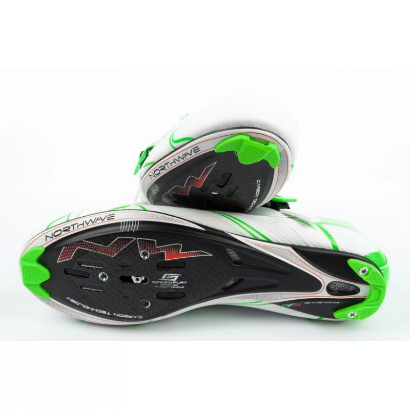 Pánska cyklistická športová obuv Sonic SRS M 80151012 59 White with Green - Northwave 45 bílo-zelená