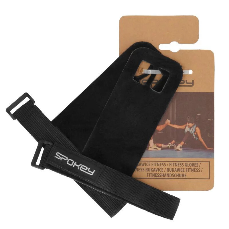 Kožené chrániče rúk Peel r.M BL SPK-928978 black- Spokey M