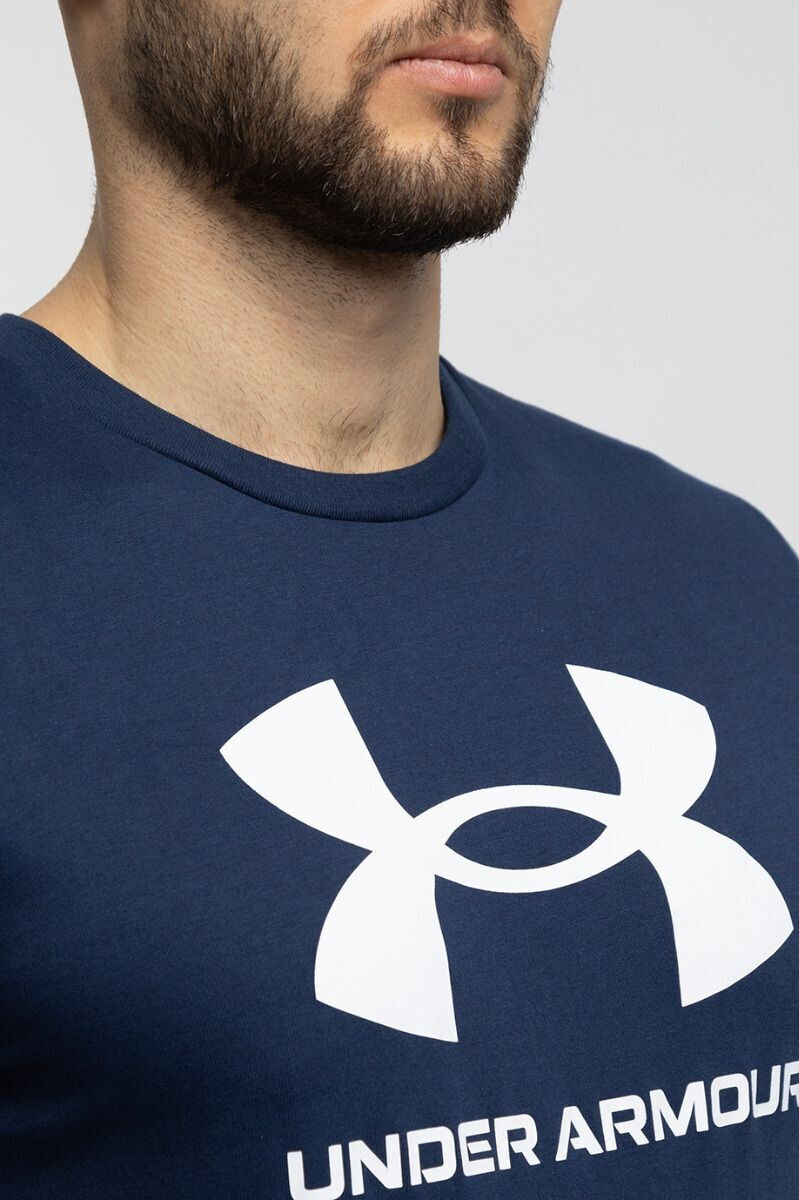 Pánske tričko 1382883 408 Tmavomodrý vzor - Under Armour 3XL tmavě modrá s bílou