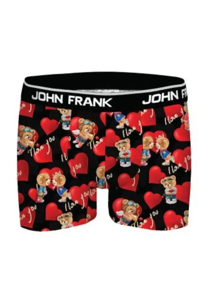 Pánske boxerky John Frank JFBD03-VD L černá