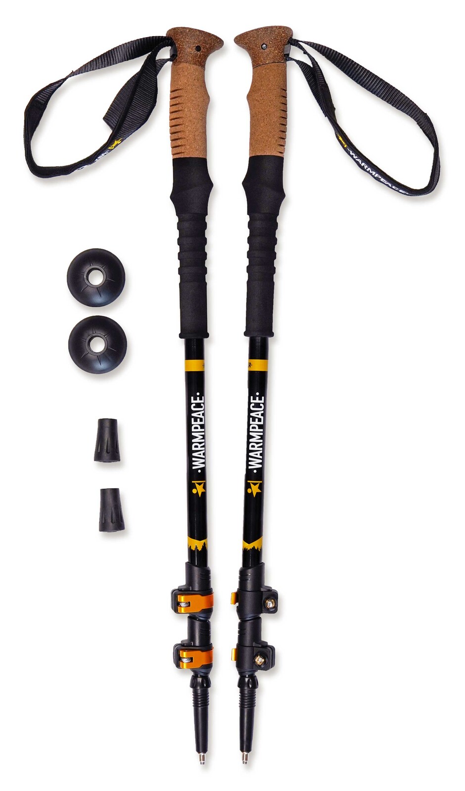 Warmpeace paličky HIKER black/yellow 8591037085860