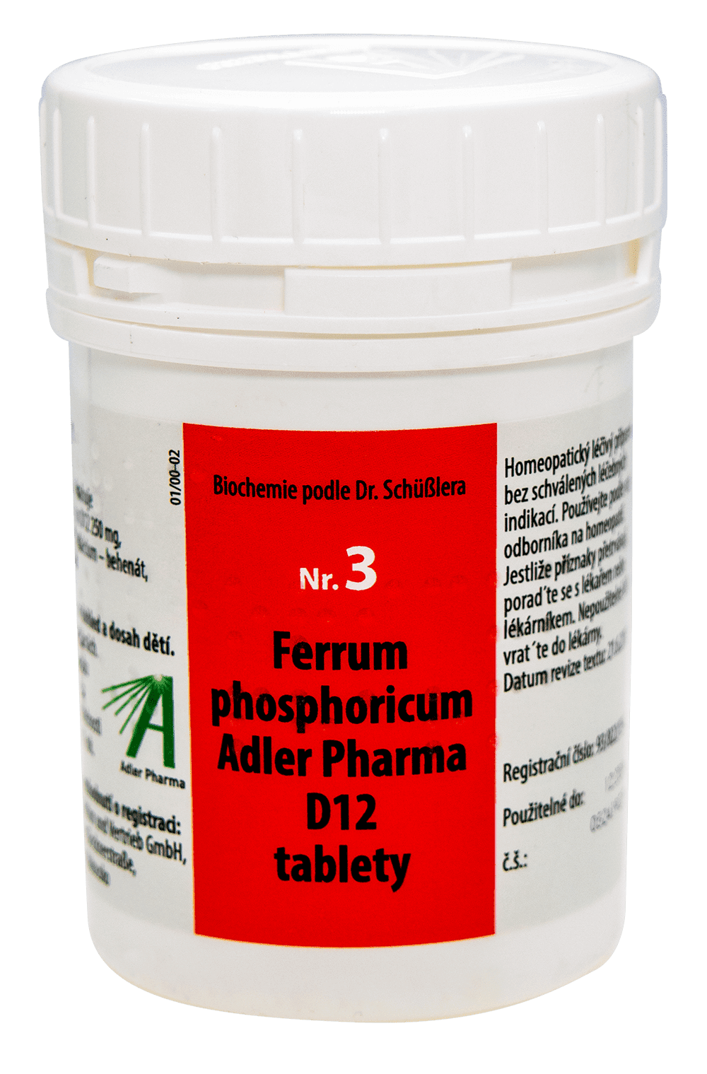 ADLER PHARMA Nr.3 Ferrum phosphoricum D12 400 tabliet