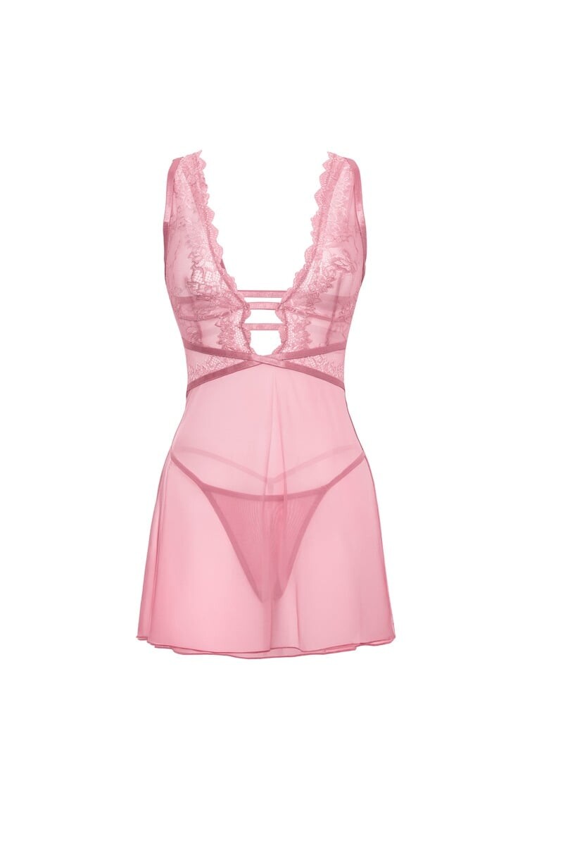 Ružová babydoll košieľka Jules