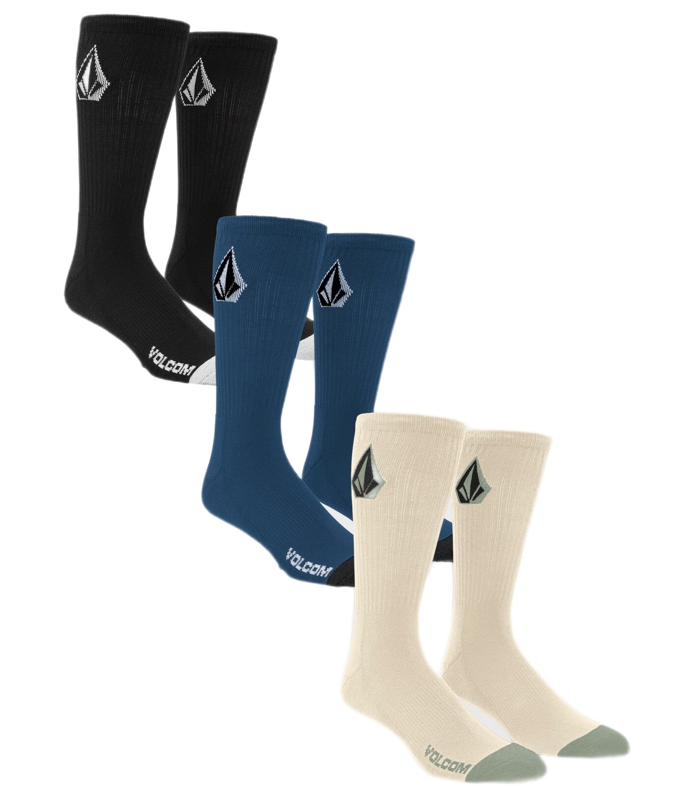 Volcom Ponožky  Full Stone Mix Socks (3 Pack) Veľkosť: Univerzálna veľkosť