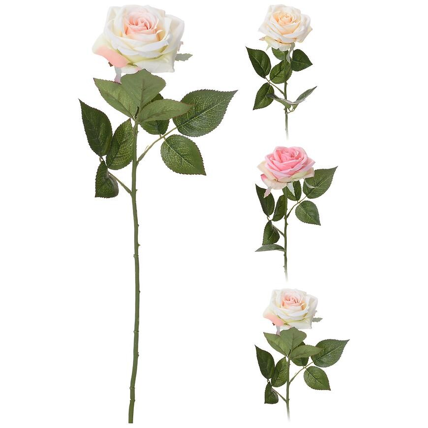 Vetva ruže 60CM 3ASS CLR