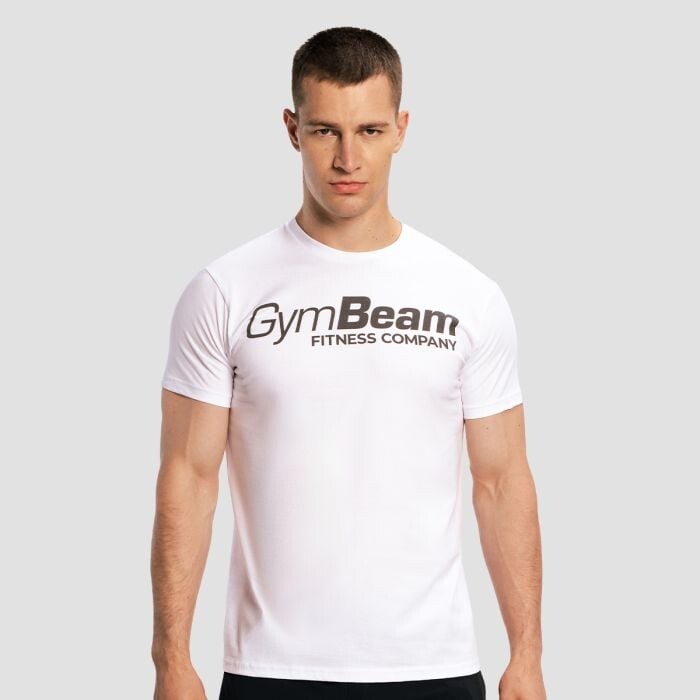 GymBeam Tričko Fitness White  S