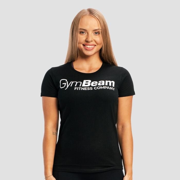 GymBeam Dámske tričko Fitness Black  XS