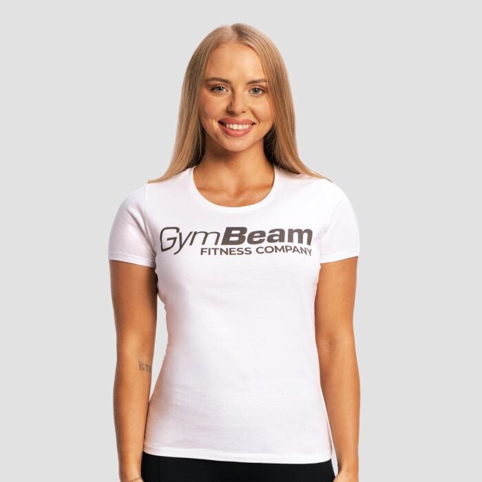 GymBeam Dámske tričko Fitness White  XS