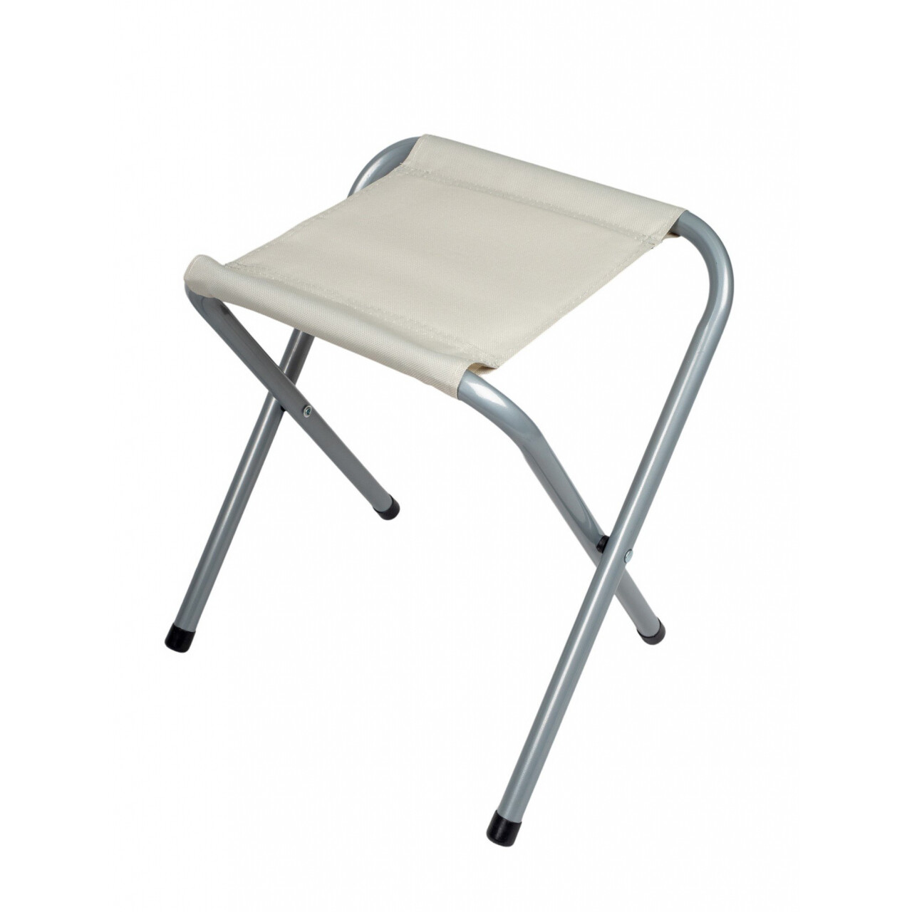 Campingová stolička Acra C3L - biela-strieborná