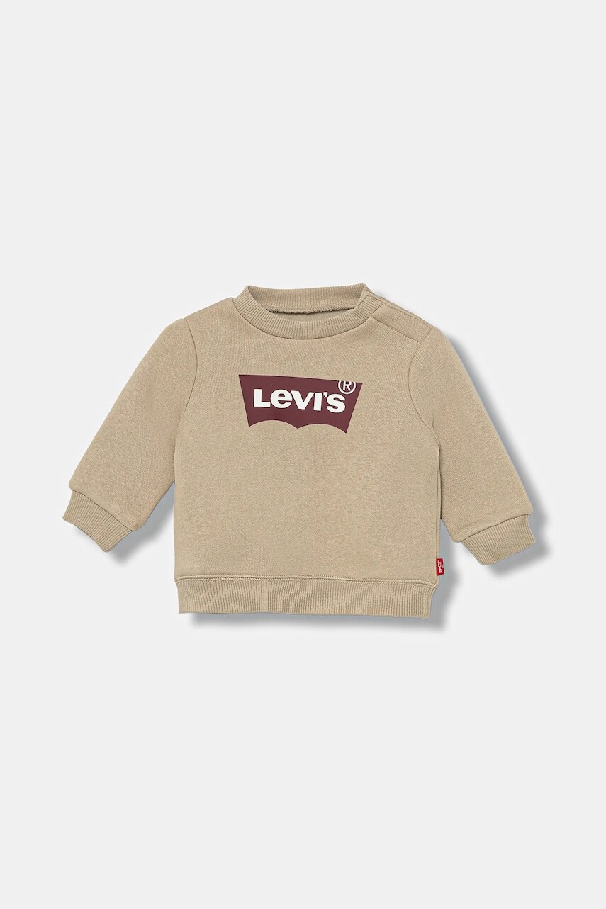 Mikina pre bábätká Levi's modrá farba, s potlačou