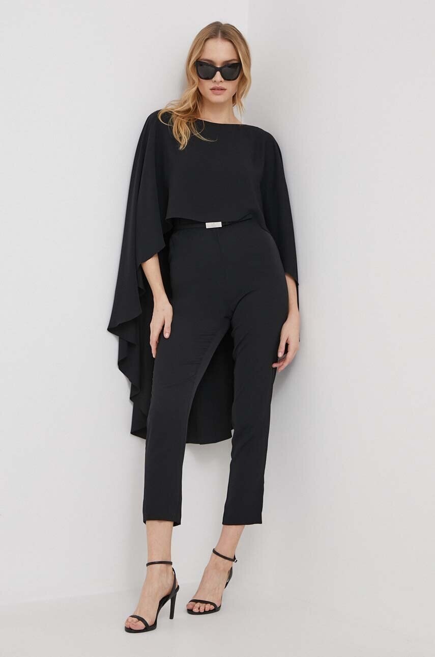 Overal Lauren Ralph Lauren čierna farba,s okrúhlym výstrihom,253909384
