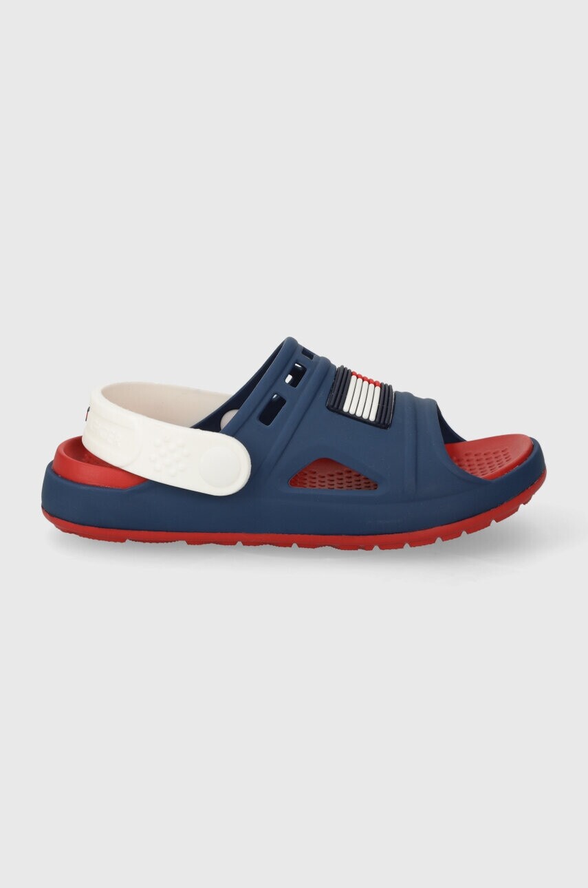 Detské šľapky Tommy Hilfiger červená farba