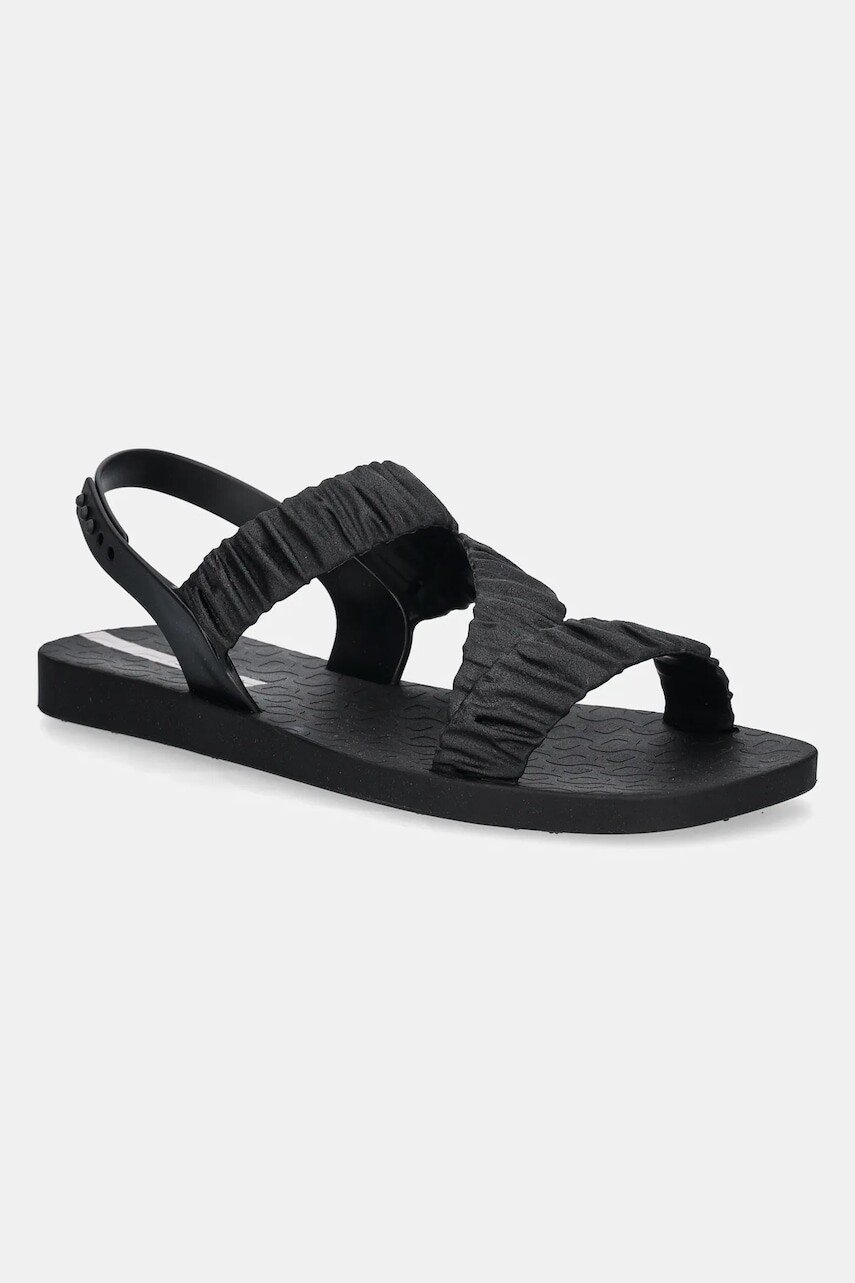 Sandále Ipanema GO FEVER FEM dámske, čierna farba, na plochom podpätku, 26896-AF060