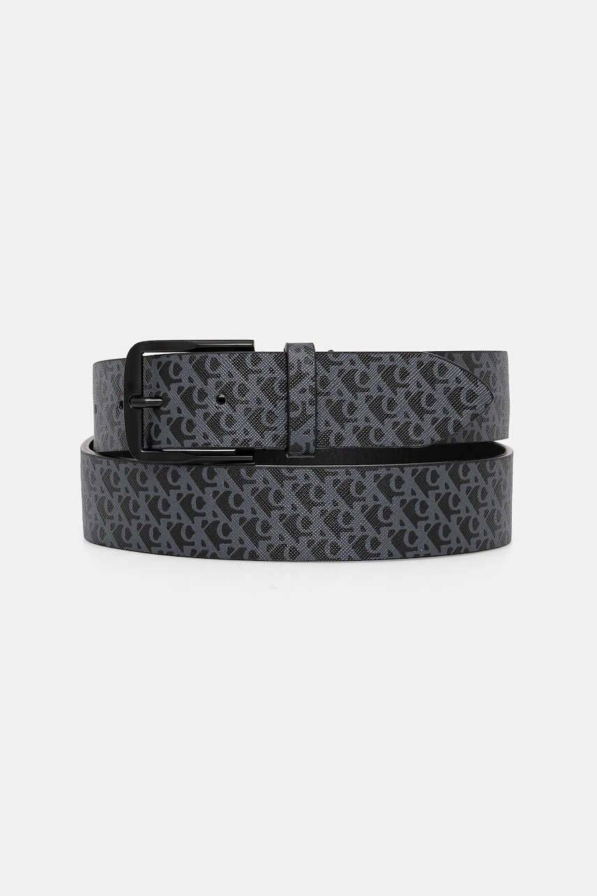 Kožený opasok Calvin Klein Jeans pánsky, čierna farba, LV04G7030G