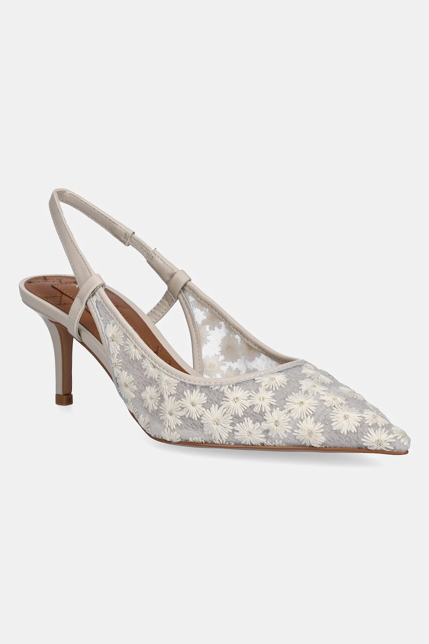 Lodičky Kurt Geiger London Belgravia Sling béžová farba, 538642609