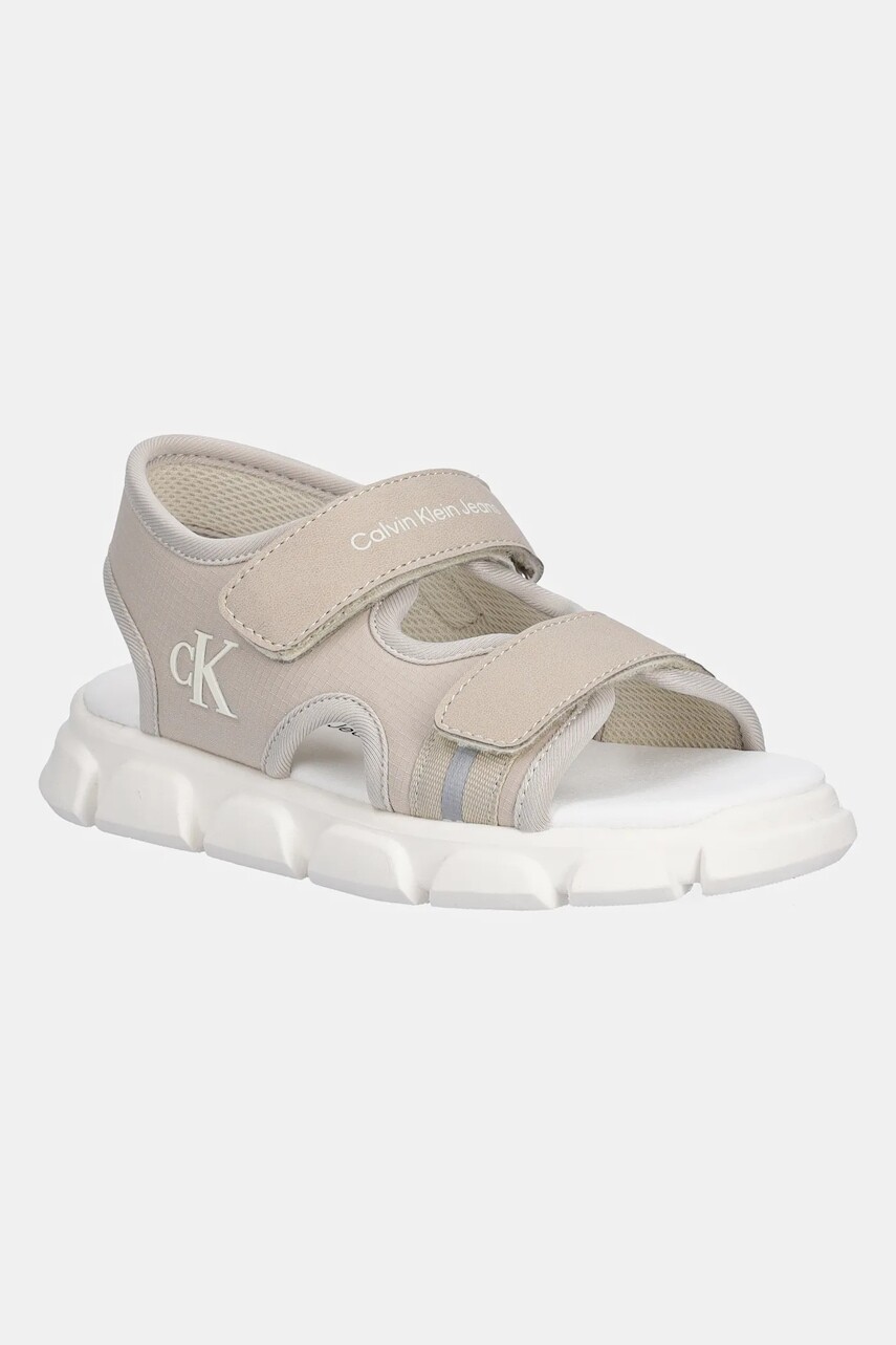 Detské sandále Calvin Klein Jeans béžová farba, V1B2-83022