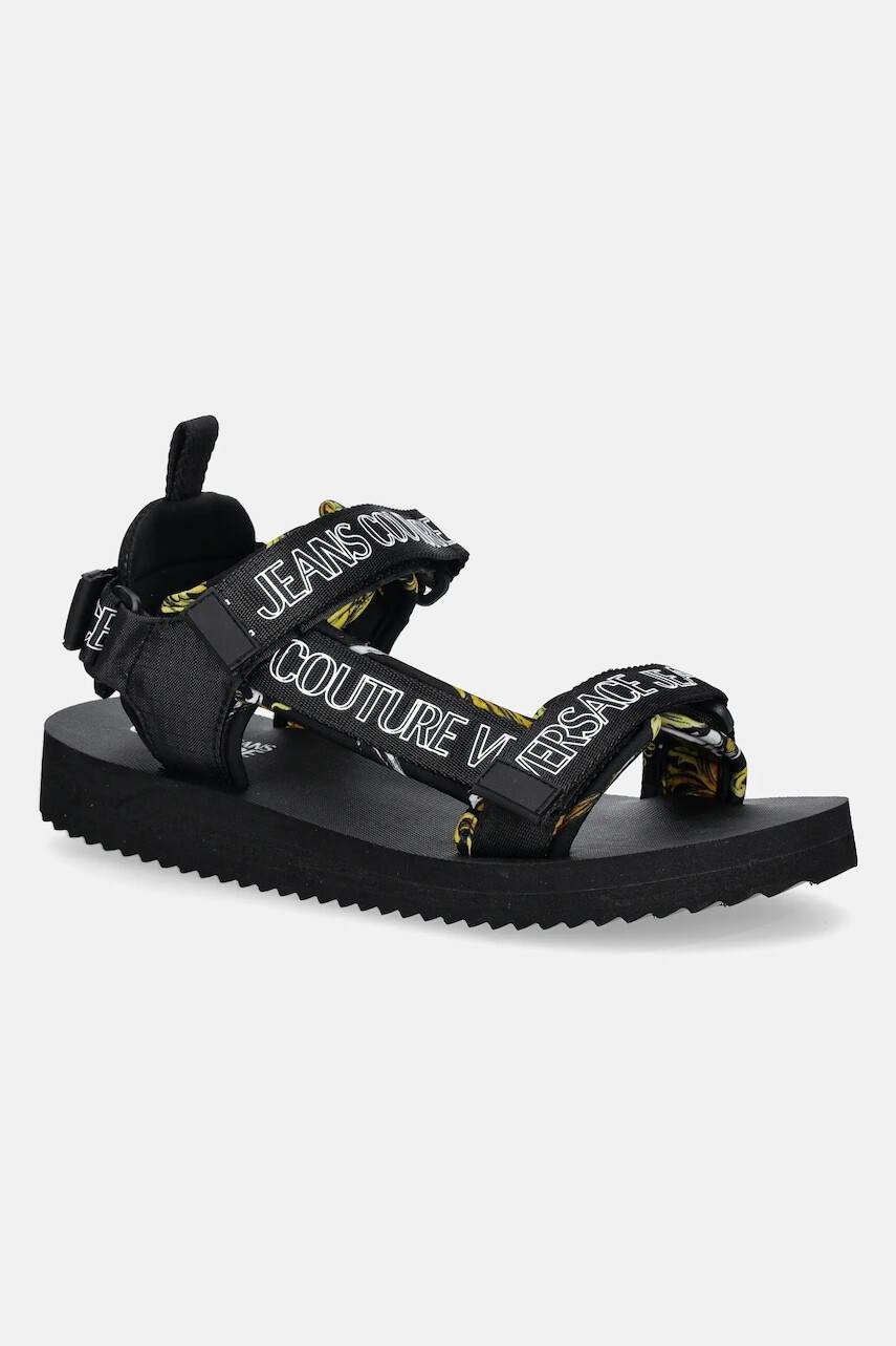 Sandále Versace Jeans Couture pánske, čierna farba, 78YA3S7B ZSC21 G89