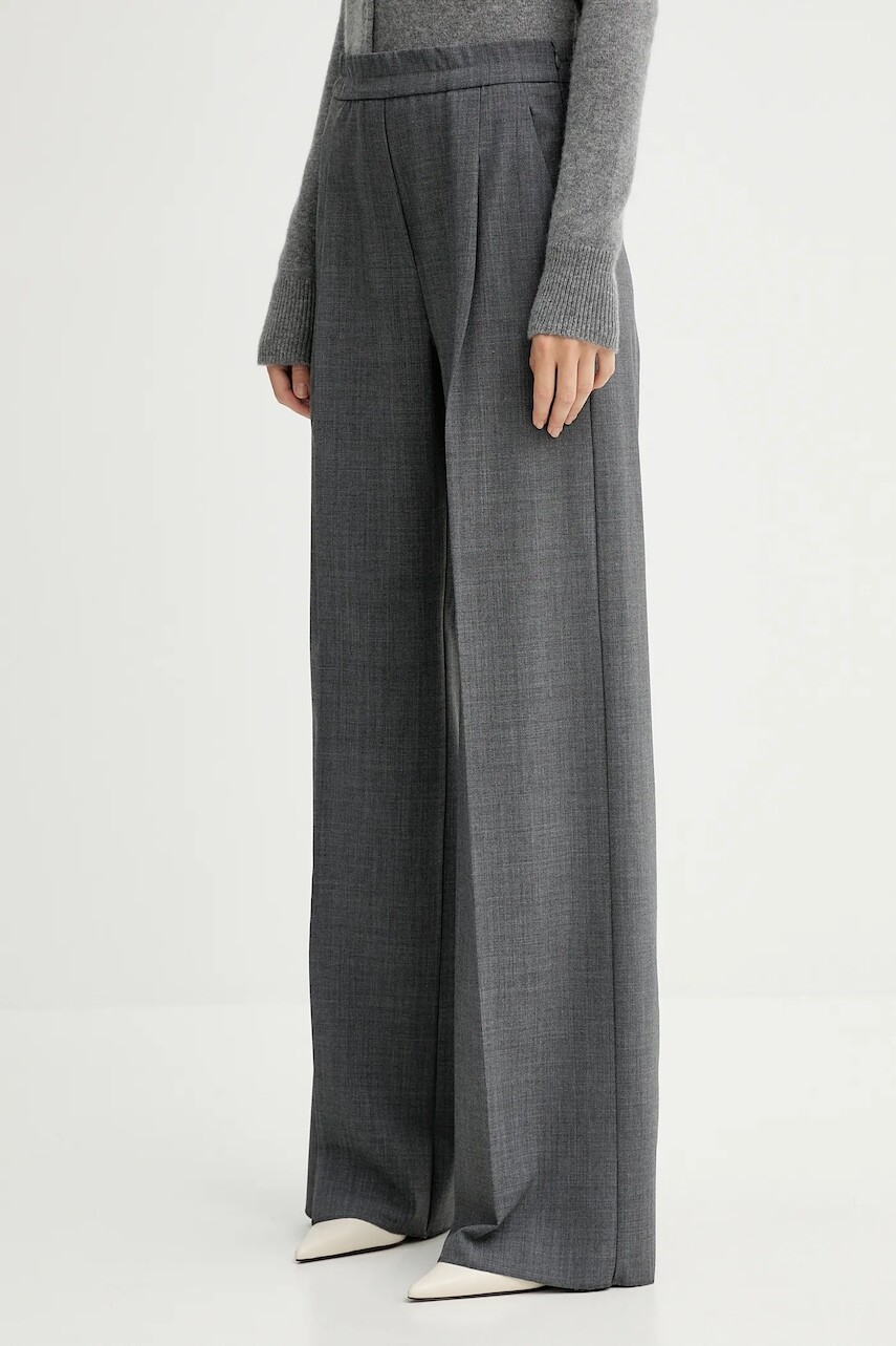 Nohavice Marella šedá farba, široké, vysoký pás, 2523136014200