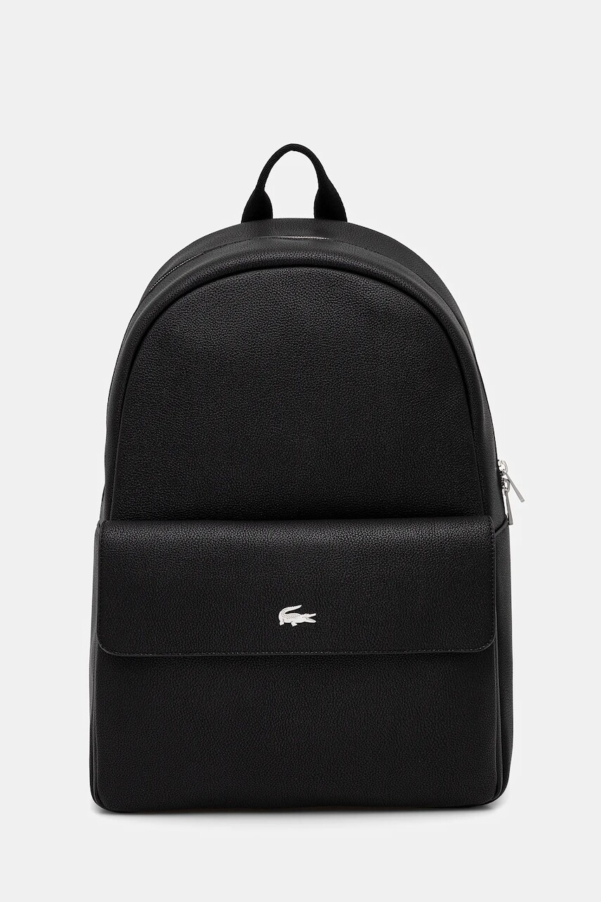Ruksak Lacoste čierna farba, veľký, jednofarebný, NH5164UE