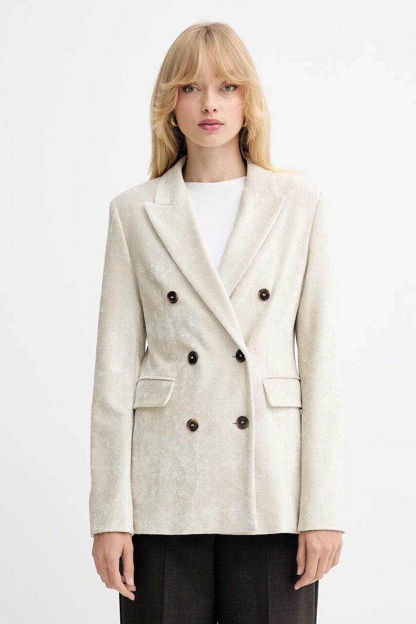 Sako Marella béžová farba, jednoradové, jednofarebné, 2523916074200