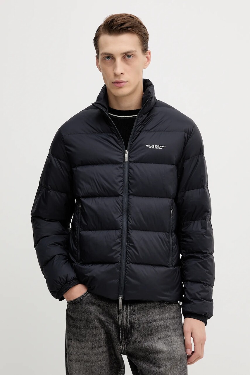 Páperová bunda Armani Exchange tmavomodrá farba, zimná, XM001575 AF16927