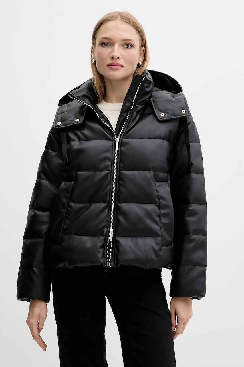 Bunda Armani Exchange čierna farba, zimná, oversize, XW000673 AF16106