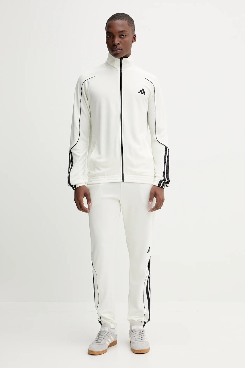 Tepláková súprava adidas Stadium béžová farba, JX5527