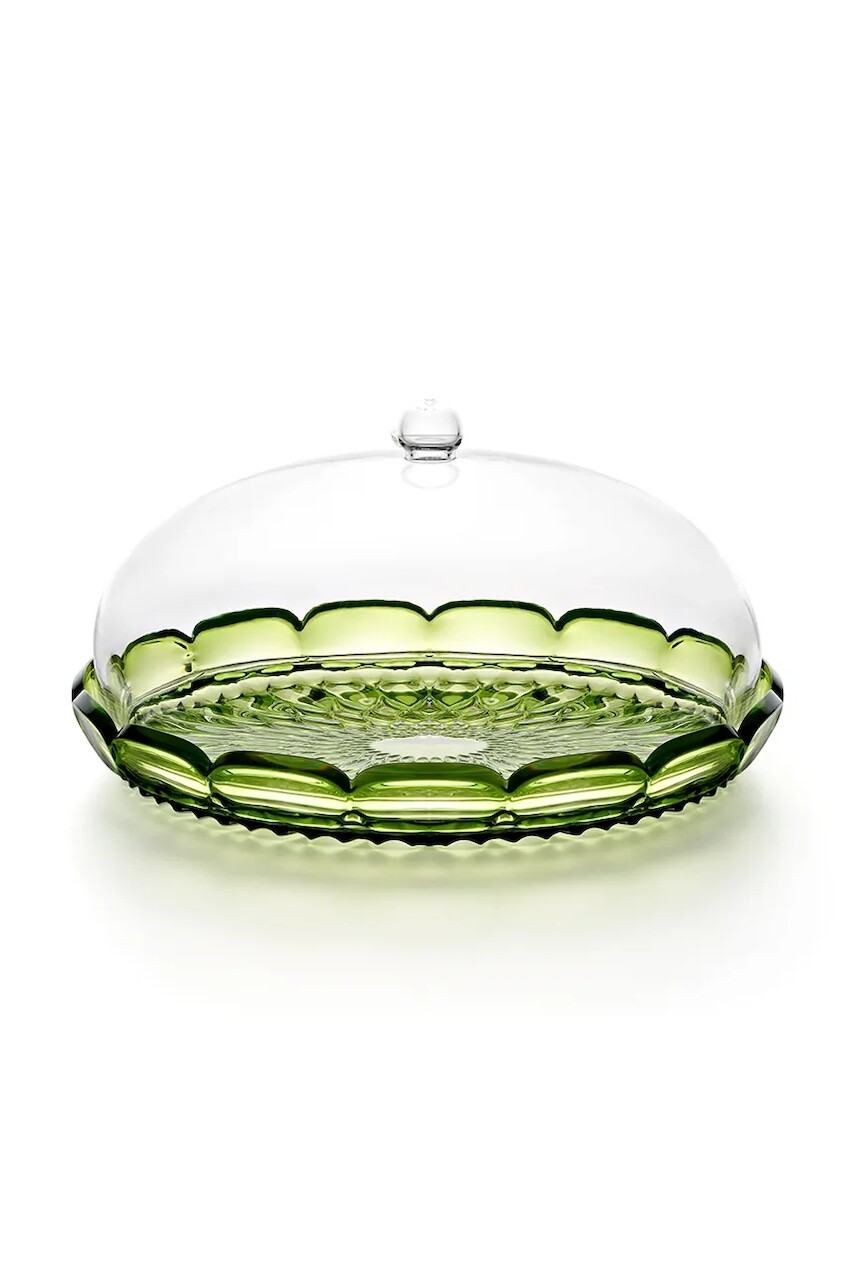 Podnos s krytom Guzzini Vanity S/30 cm zelená farba