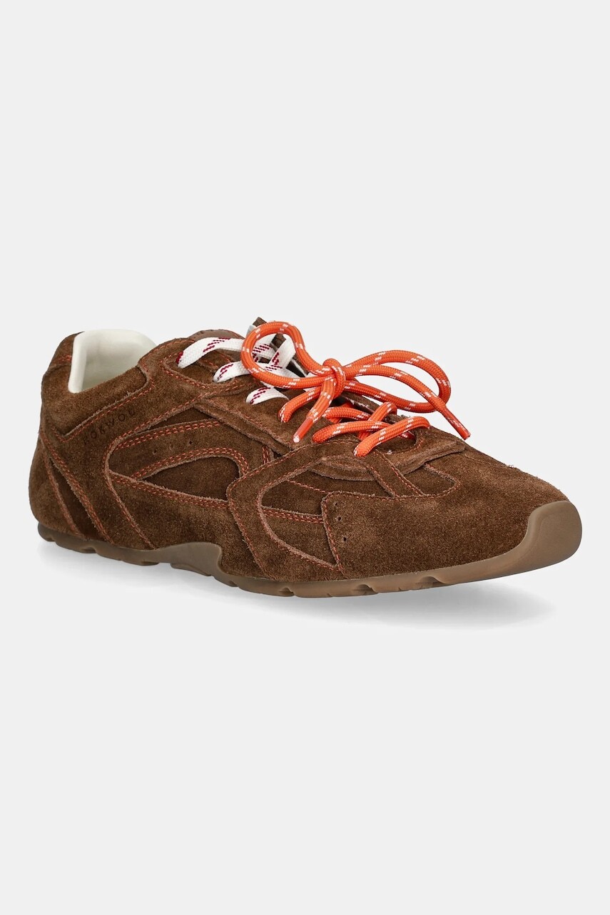 Semišové tenisky Nokwol Atlas Tan Suede hnedá farba, Atlas Tan Suede