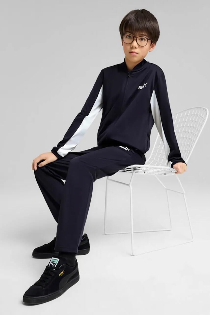 Detská tepláková súprava Puma Poly Baseball Suit B tmavomodrá farba, 686295